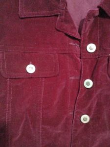 Vintage Burgundy Velvet Jacket