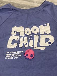 Bonkers Moon Child Crop Baby Tee
