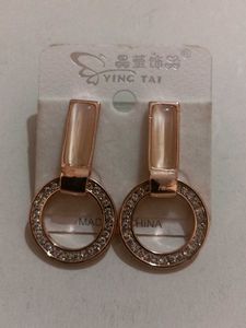 Stylish Circle Drop Earrings