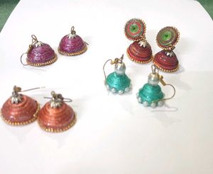 4 Piece Jhumka Set 🌕🛺🦢