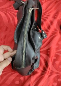 chic leather handbag