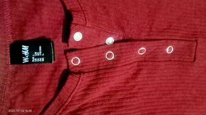 Burgundy Long Sleeve Top