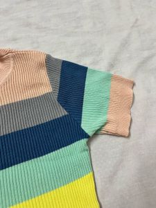 Rainbow Crop Top (stretchable,Trendy)