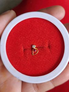 Nose Pin Gold Parrot Design