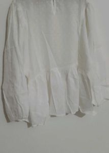 White Peplum Top🤍✨