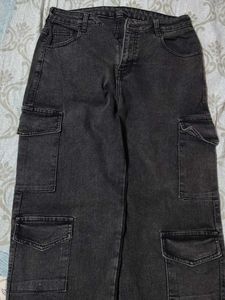 Dark Gray Cargo Jeans