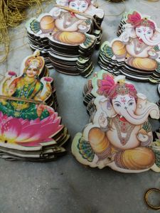 🥰Diwali Special 🥰 6 Ganesh Lakshmi MDF Cutouts