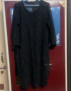 Black Embroidered Kurta