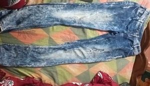 Distressed Denim Jeans