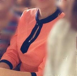 Stylish Peach manderin top