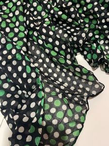 Green Printed Square Scarf