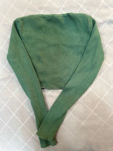 Green Crop Top - Trendy Style