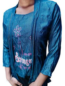 Stylish Navy 💙 Blue Top For Daily Wear 😀