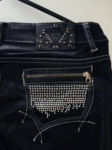 Embellished Black Jeans