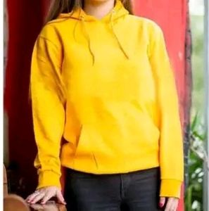 Bewakoof Yellow Hoodies For Women