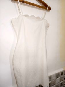 🎁Buy 2, Get 2 Free🎁White Scallop Mini Dress