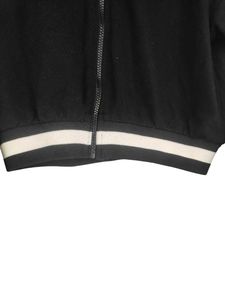 Black Cropped Bomber Jacket