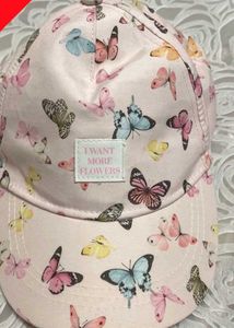 Butterfly Print Cap
