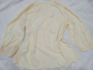 Cream Peasant Blouse