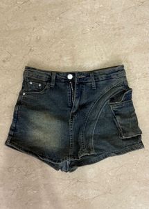 Denim Mini Skort