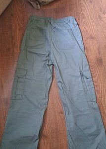 Khaki Green Baggy Cargo Pants