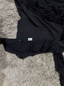 Elegant Black Ruffled Top