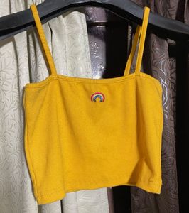 Yellow Crop Top