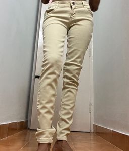 Lime Green Skin Fit Jeans