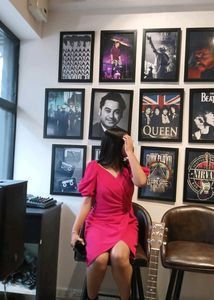 Short Body Corn Dress Pink Colour