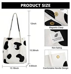 Cow Print Tote Bag