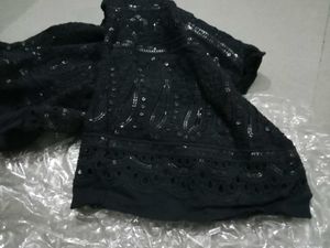 Elegant Black Embellished Pant Suit