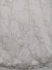 Elegant White Embroidered Dress