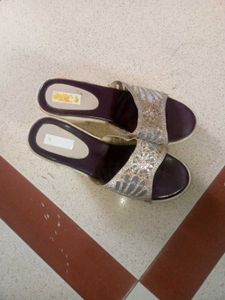Embellished Wedge Heel Sandals