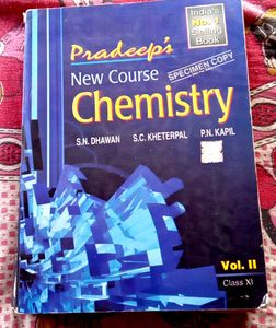 Pradeep's new course chemistry volume II Class XI