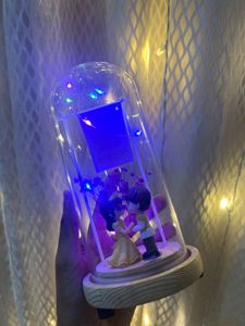 Couple Figurine in Glass Dome