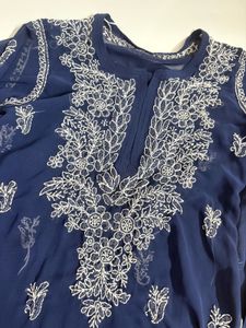 Embroidered Blue Kurta