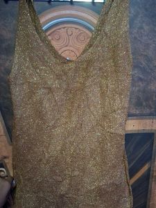 Sparkly Gold Tank Top