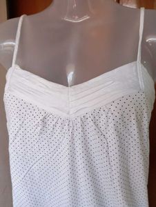 Polka Dot White Dress