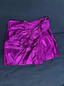 Metallic Purple Skort