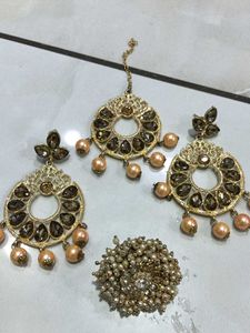 Earring Tikka With Ring