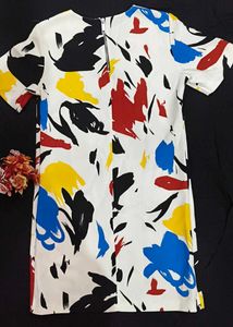 Abstract Print Mini Dress