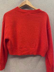 Red Cropped Sweater
