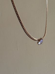 Drop Diamond Necklace Anti Tarnish