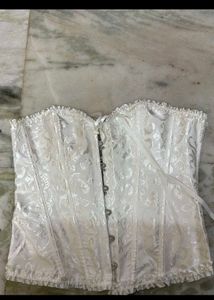 Elegant White Corset Top