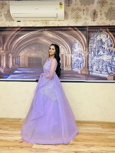 Lavender Full Flare Wedding Gown 💜