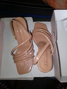 Nude Heels with Ankle Strap