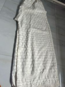 Chikankari Embroidered Off White FlaredPalazzo