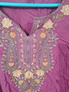 Embroidered Pink Tunic