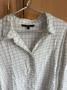 Vero Moda Checked Hi-Lo Tunic Top