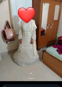 Beautiful Heavy Gown One Time Used ♥️♥️♥️👌